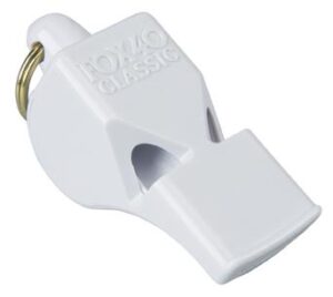 Fox 40 CLASSIC White Whistle with Breakaway Lanyard