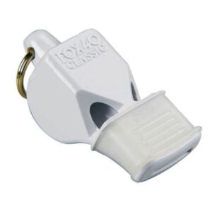 Fox40 CLASSIC White Whistle with Protector